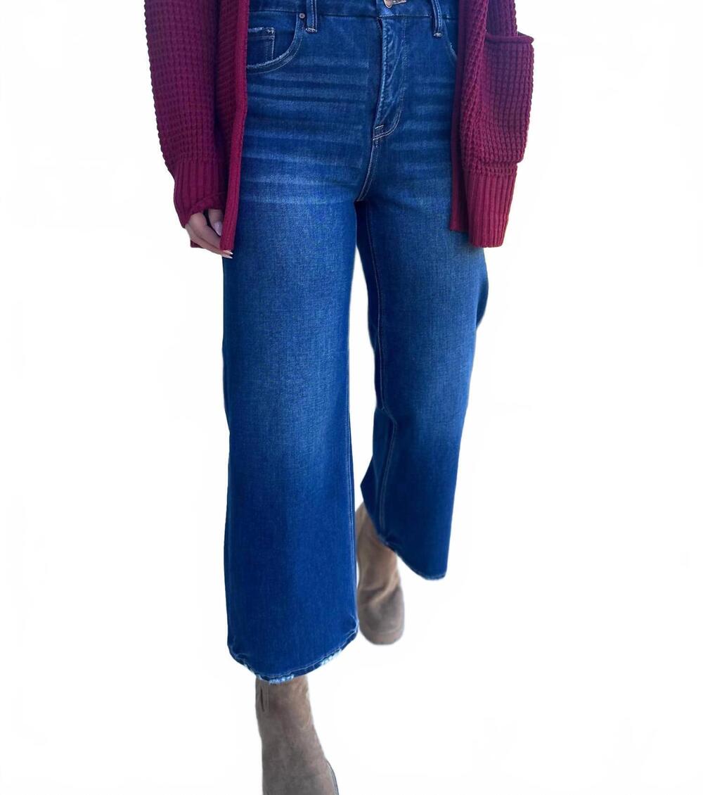 NEW RISEN killeen high rise crop jeans - plus in dark wash